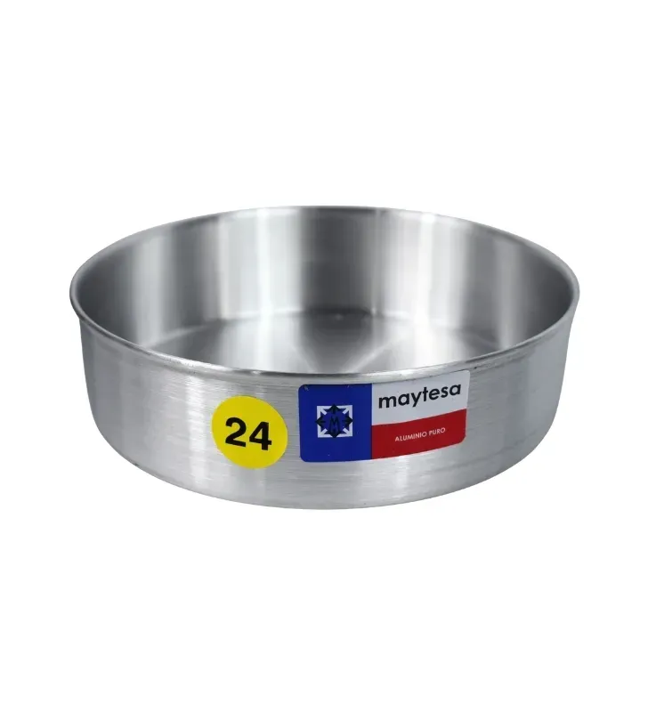 Molde para Pan Redondo No. 24 2.82L en Aluminio | Marca Maytesa