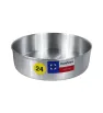 Molde para Pan Redondo No. 24 2.82L en Aluminio | Marca Maytesa