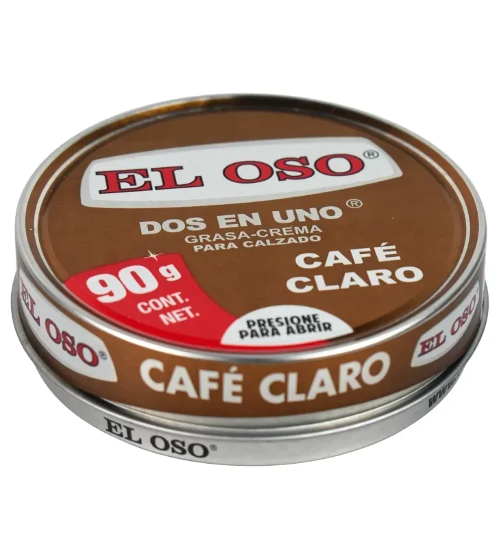 Grasa Crema Dos en Uno Café Claro 90g | Marca El Oso