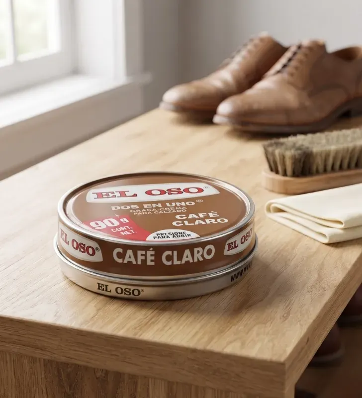 Grasa Crema Dos en Uno Café Claro 90g | Marca El Oso