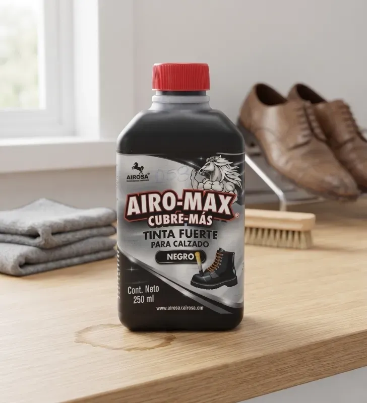 Tinta Fuerte para Calzado Airo-Max Negro 250 ml | Marca Airosa