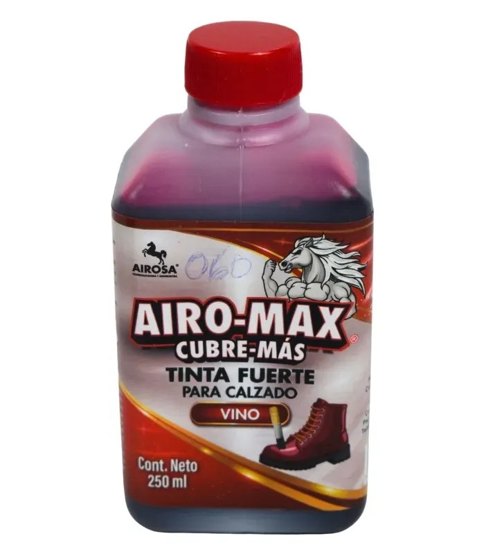 Tinta Fuerte para Calzado Airo-Max Vino 250 ml | Marca Airosa