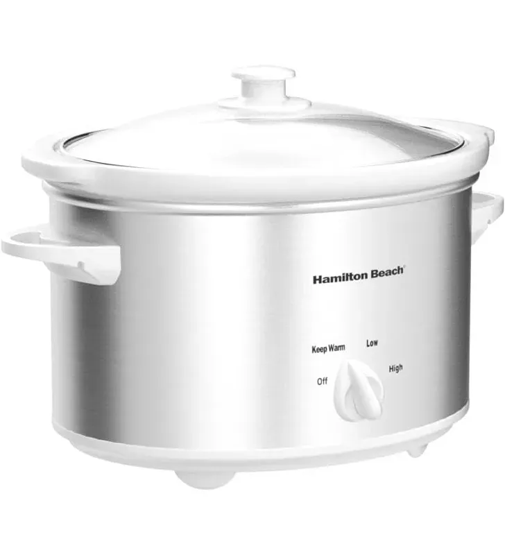 Olla de cocción lenta Hamilton Beach 4 Qt 33140V | 4 funciones + piedra extraíble