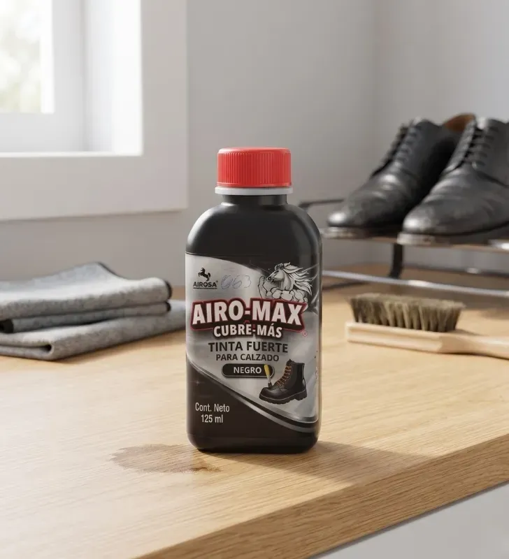 Tinta Fuerte para Calzado Airo-Max Negro 125 ml | Marca Airosa