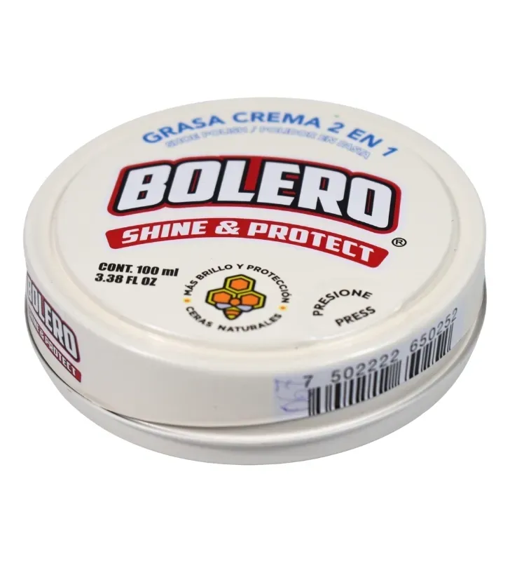 Grasa Crema 2 en 1 Neutral 100 ml | Marca Bolero