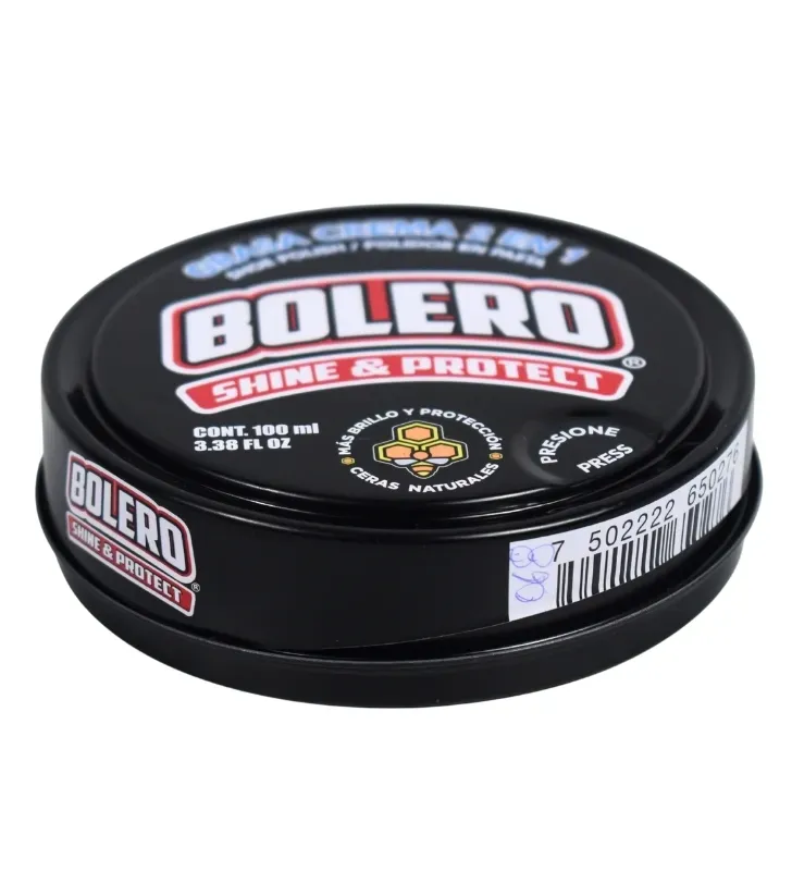 Grasa Crema 2 en 1 Negro 100 ml | Marca Bolero