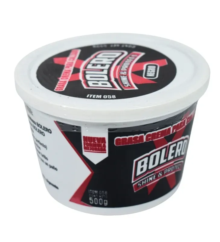 Grasa Crema 2 en 1 Negro 500g | Marca Bolero