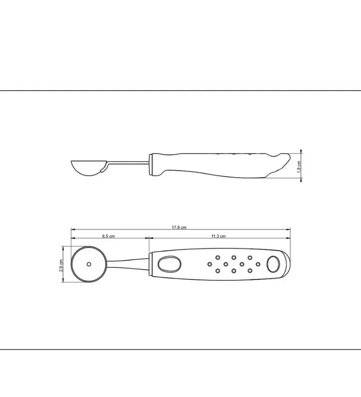 Boleador Sacabocados 2.9cm Utilità Blanco Acero Inox Tramontina | 25626/183