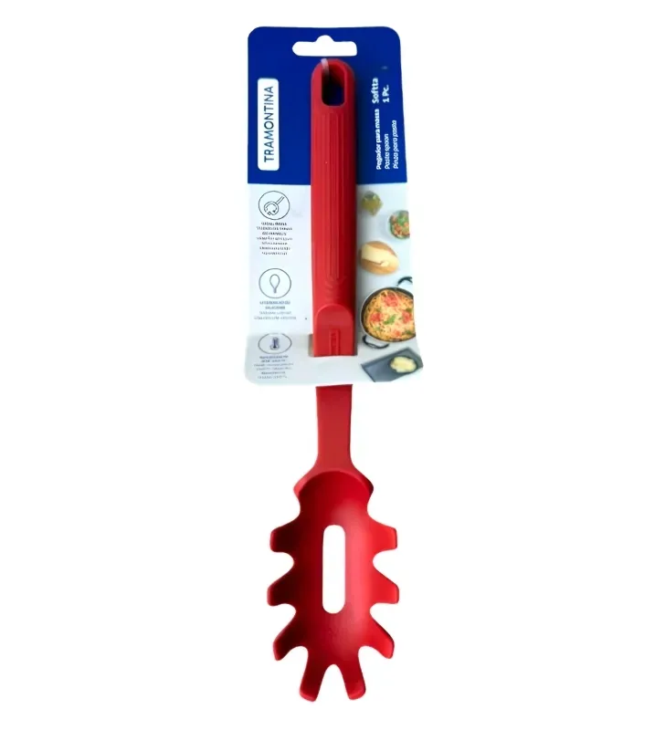 Cuchara para Pasta Softta Rojo de Silicona Tramontina | 25856-170