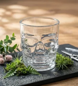 Vaso Double Old Fashion Calavera 290 ml 1020 | Marca Vittori