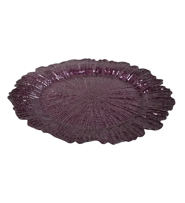 Plato Base Atena Púrpura Plástico 3706P | Marca Vittori
