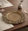 Plato Base Grecia Bronce Plástico 3708B | Marca Vittori