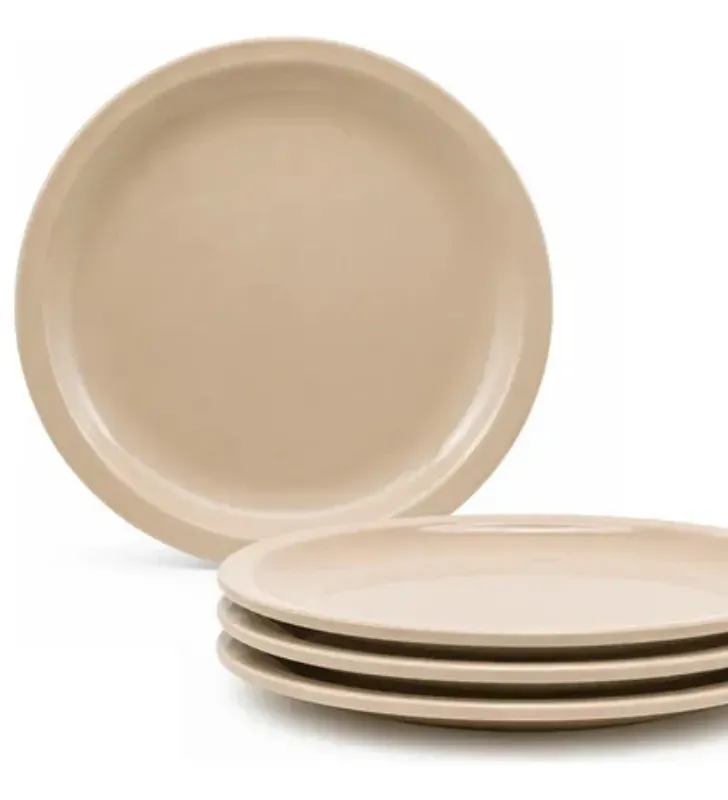 Plato para Postre 8" 20cm Melamina Beige 4503B | Marca Vittori