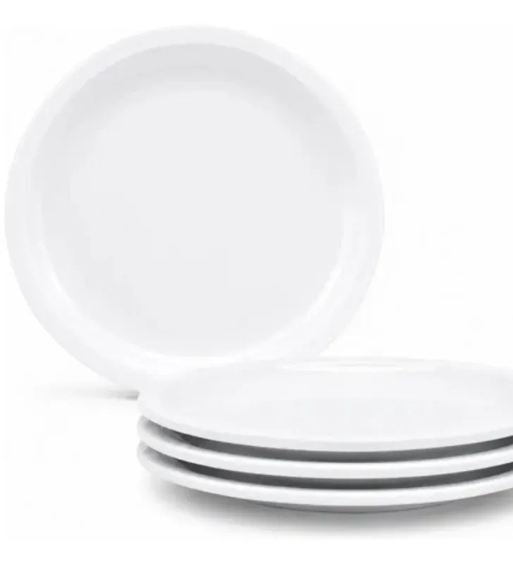 Plato para Postre 8" 20cm Melamina Blanco 4503W | Marca Vittori