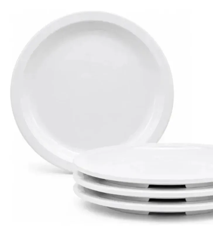 Plato Trinche 9" 23cm Melamina Blanco 4504W | Marca Vittori