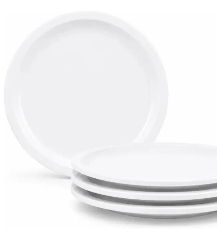 Plato Trinche 10" 25cm Melamina Blanco 4505W | Marca Vittori