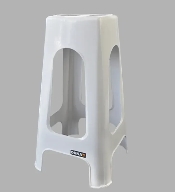 Banco Alto Jumbo de Plástico Blanco DUNA | Resistente 100 kg