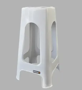 Banco Alto Jumbo de Plástico Blanco DUNA | Resistente 100 kg