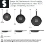 Set de 3 Sartenes de Hierro Fundido Precurado HG223C1 Signa