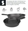 Set de 3 Sartenes de Hierro Fundido Precurado HG223C1 Signa