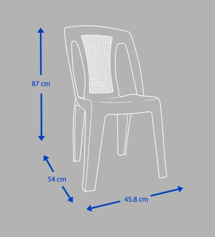 Silla Duna Aruba Gris R de Plástico 100% Reciclado | Apilable