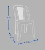 Silla Duna Aruba Gris R de Plástico 100% Reciclado | Apilable