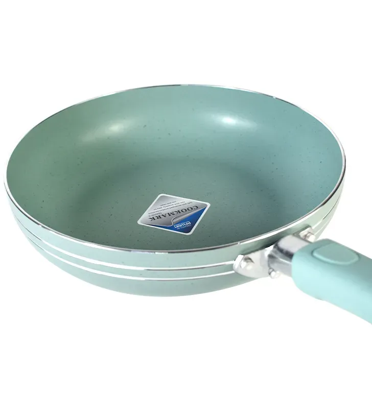 Batería Scarlett Verde Menta 5 pzas · Aluminio antiadherente Cuisine Spot