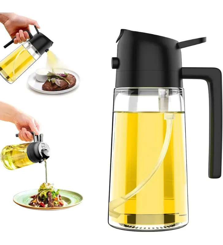 Vinagrera Aceitera Greta Olivo 2 en 1 450ml 0713O | Marca Vittori