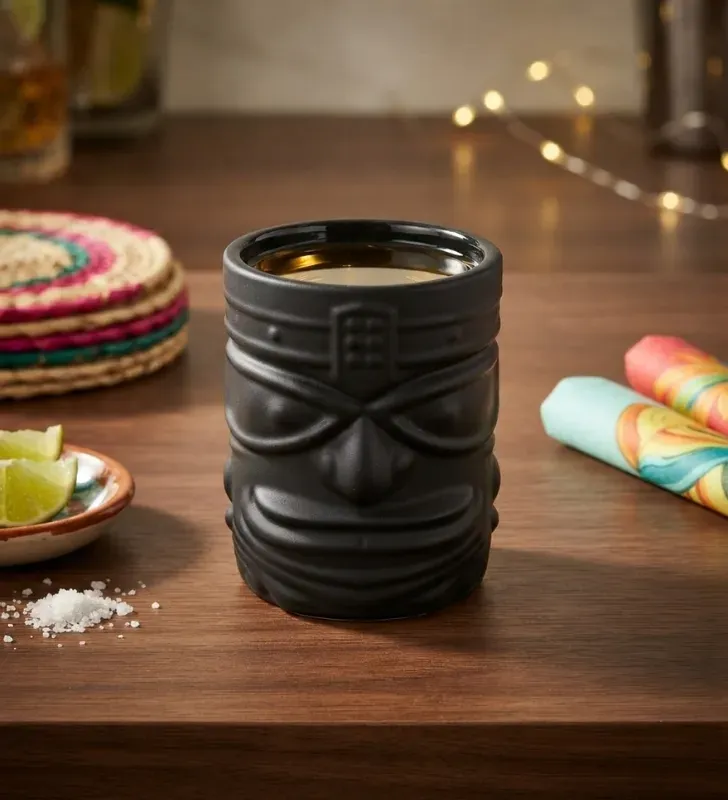 Tequilero Tiki Negro 60ml 2oz 1634B | Marca Vittori