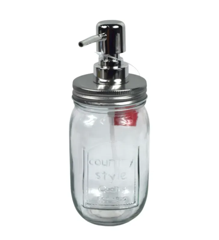 Dispensador de Jabón Mason Jar de Vidrio 3507 | Marca Vittori