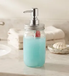 Dispensador de Jabón Mason Jar de Vidrio 3507 | Marca Vittori