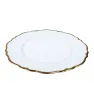 Plato Base Génova Blanco con Borde Dorado 3702B | Marca Vittori