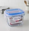 Contenedor Hermético Cubiq Azul Vidrio 180ml 3014A | Marca Vittori