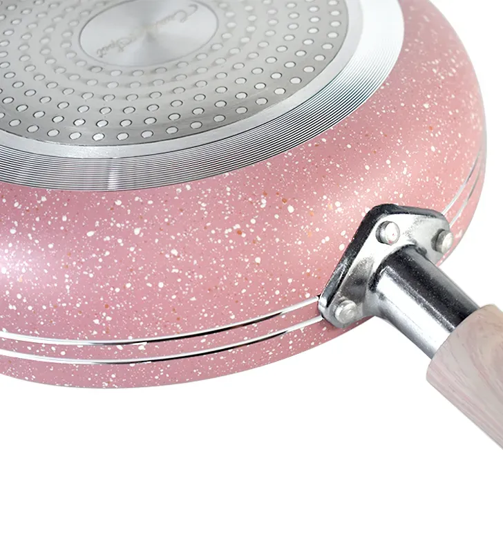 Batería Scarlett Rosa 5 pzas · Aluminio antiadherente Cuisine Spot