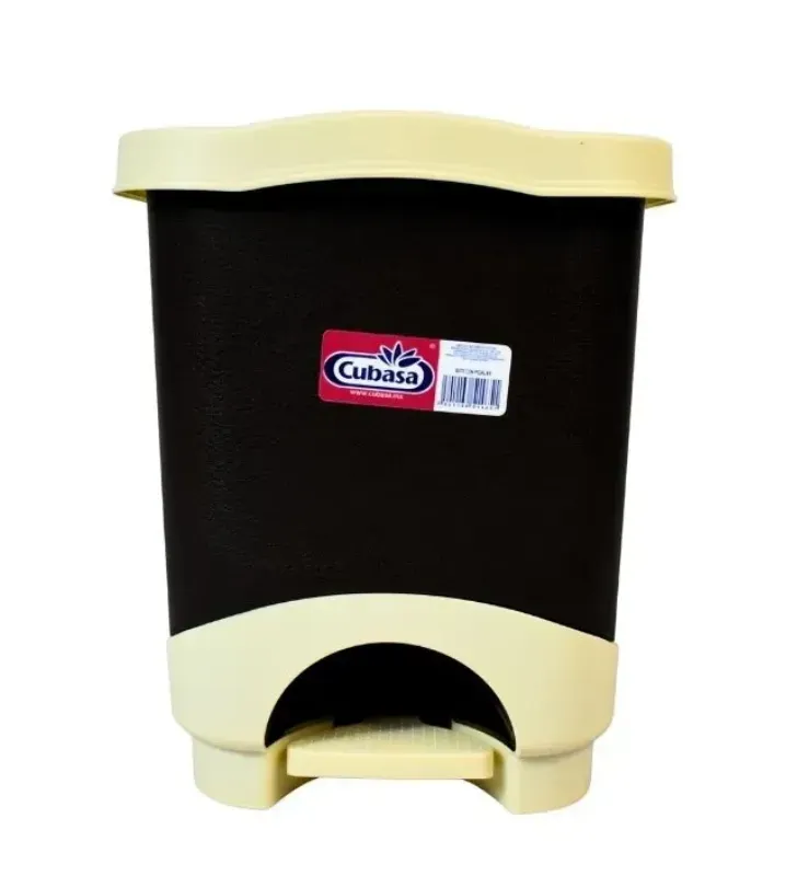 Bote Papelero con Pedal Cubasa No. 8 - 8 Litros Negro