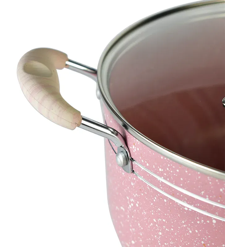 Batería Scarlett Rosa 5 pzas · Aluminio antiadherente Cuisine Spot