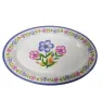 Plato Ovalado 12" Melamina Decorado Floral D001 003-001-002 | Travessa