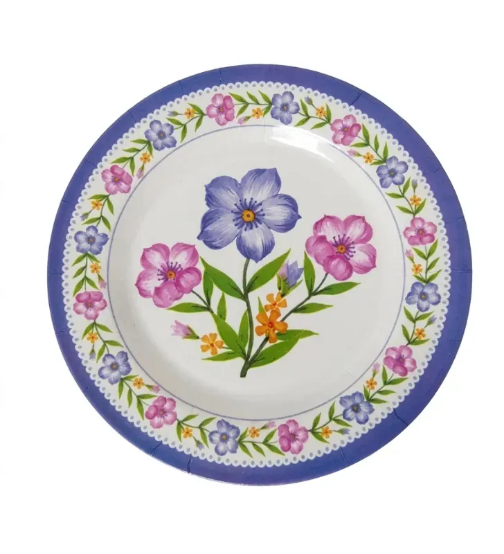 Plato Trinche 10" Melamina Decorado Floral D001 003-001-006 | Travessa
