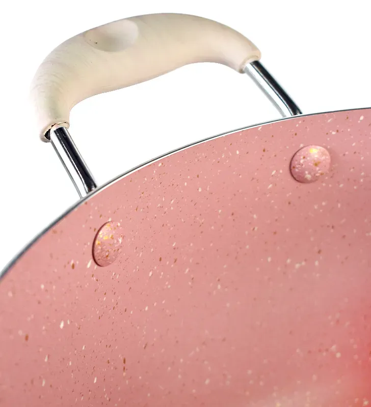 Batería Scarlett Rosa 5 pzas · Aluminio antiadherente Cuisine Spot