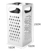 Rallador Cuadrado de Acero Inoxidable 10x23cm 020-001-012 | Travessa