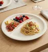 Plato con 3 Divisiones 10" 25cm Melamina Beige 4601B | Marca Vittori
