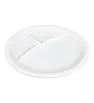 Plato con 3 Divisiones 10" 25cm Melamina Blanco 4601W | Marca Vittori