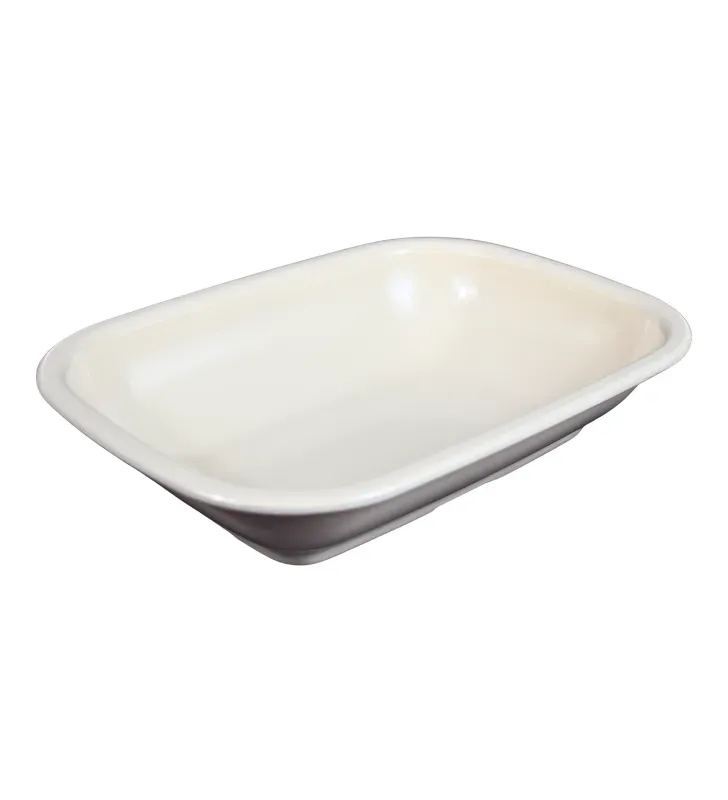 Plato Cuadrilongo 10" 25cm Melamina Beige 4708B | Marca Vittori