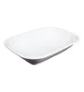 Plato Cuadrilongo 10" 25cm Melamina Blanco 4708W | Marca Vittori