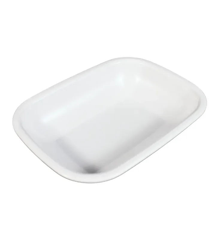 Plato Cuadrilongo 10" 25cm Melamina Blanco 4708W | Marca Vittori