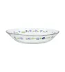 Plato Hondo de Vidrio Decorado Flores Azules 0778 | Marca Crisa