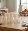 Juego de 4 Vasos Stemless Peristyle 497ml 16.8oz 6508 | Crisa