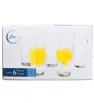 Juego de 6 Vasos de Vidrio 240ml 8.1oz 6118 | Marca Crisa