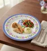 Plato Trinche 10" Melamina Decorado Floral D001 003-001-006 | Travessa
