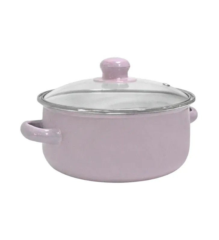 Juego de 3 Ollas de Peltre Colores Pastel 16 18 20cm 043-049-001 | Travessa